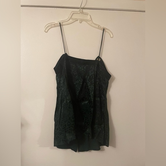 Zara Basic Green Leopard Tank Top size XS - Picture 9 of 9